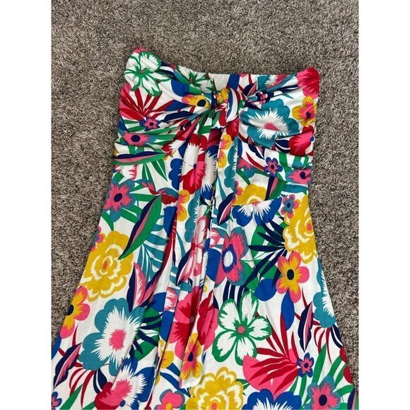 Boden Lilah Multiway Dress Size 6 Halter Strapless Smocked Back Colorful Floral - Picture 7 of 11